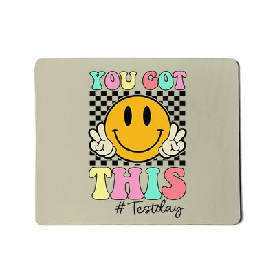 You Got This Retro Smile Teacher Student Testing Test Day Mousepad