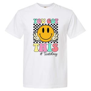 You Got This Retro Smile Teacher Student Testing Test Day Garment-Dyed Heavyweight T-Shirt