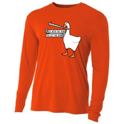 You Get The Bonk Mess With The Honk Goose Cooling Performance Long Sleeve Crew