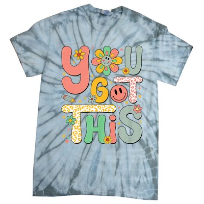 You Got This Testing Day Groovy Motivational Teacher Student Tie-Dye T-Shirt