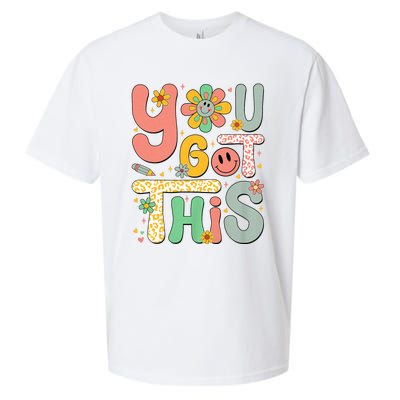 You Got This Testing Day Groovy Motivational Teacher Student Sueded Cloud Jersey T-Shirt