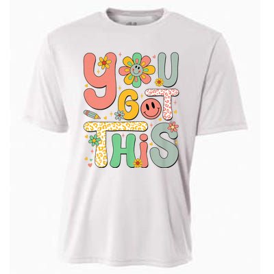 You Got This Testing Day Groovy Motivational Teacher Student Cooling Performance Crew T-Shirt