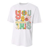 You Got This Testing Day Groovy Motivational Teacher Student Performance Sprint T-Shirt