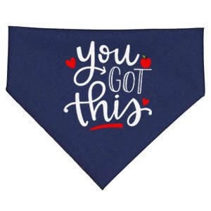 You Got This Funny Teacher Student Testing Day Gifts USA-Made Doggie Bandana