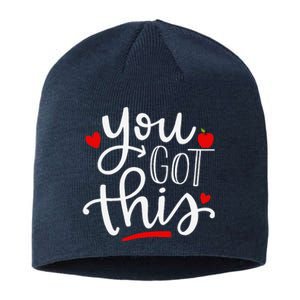 You Got This Funny Teacher Student Testing Day Gifts Sustainable Beanie