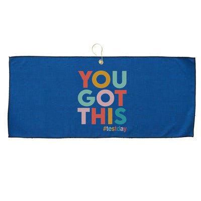 You Got This For Teacher Motivational Testing Day Large Microfiber Waffle Golf Towel