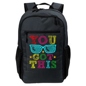 You Got This Testing Day Retro Motivational Teacher Student Daily Commute Backpack