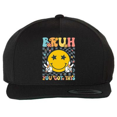 You Got This Testing Day Groovy Motivational Teacher Student Wool Snapback Cap