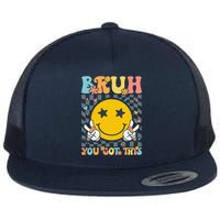 You Got This Testing Day Groovy Motivational Teacher Student Flat Bill Trucker Hat