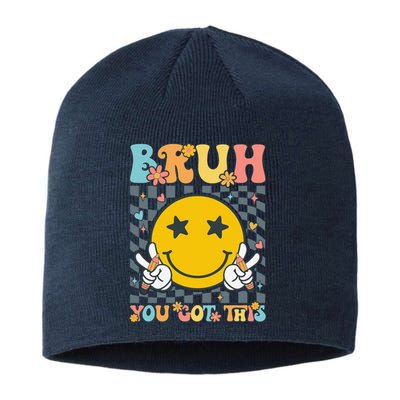 You Got This Testing Day Groovy Motivational Teacher Student Sustainable Beanie