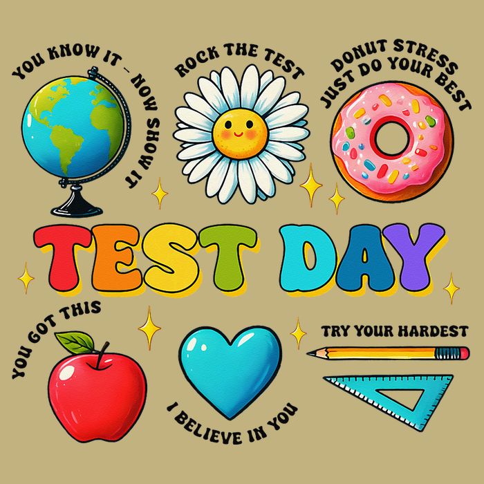 You Got This I Believe In You Motivational Testing Day Button