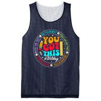 You Got This Testday School Counselor Teacher Testing Mesh Reversible Basketball Jersey Tank