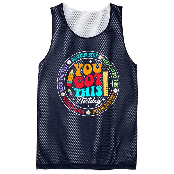 You Got This Testday School Counselor Teacher Testing Mesh Reversible Basketball Jersey Tank