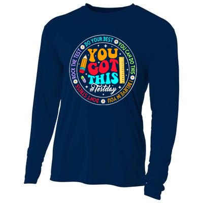 You Got This Testday School Counselor Teacher Testing Cooling Performance Long Sleeve Crew