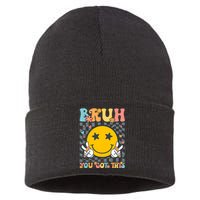 You Got This Testing Day Groovy Motivational Teacher Student Sustainable Knit Beanie