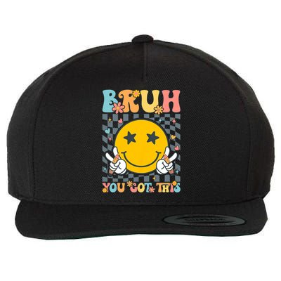 You Got This Testing Day Groovy Motivational Teacher Student Wool Snapback Cap