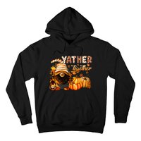 Yather Gather Together Fall Thanksgiving Afro Gnomies Hoodie