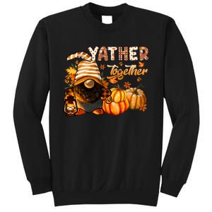 Yather Gather Together Fall Thanksgiving Afro Gnomies Sweatshirt