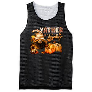 Yather Gather Together Fall Thanksgiving Afro Gnomies Mesh Reversible Basketball Jersey Tank