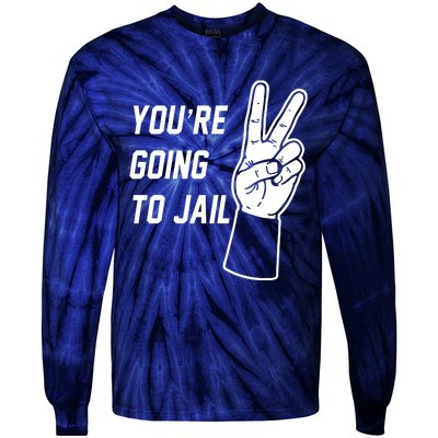 You’Re Going To Jail Los Angeles Baseball Tie-Dye Long Sleeve Shirt