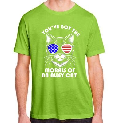 YouVe Got The Morals Of An Alley Cat 4th Of July Trump Funny Gift Adult ChromaSoft Performance T-Shirt