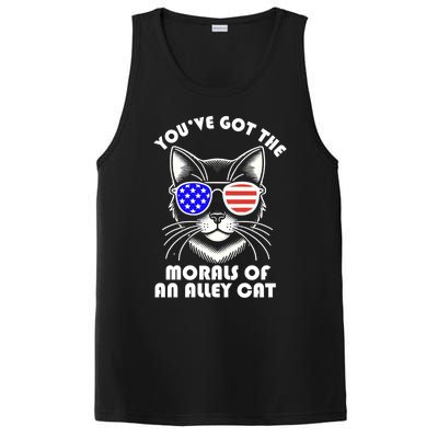 YouVe Got The Morals Of An Alley Cat 4th Of July Trump Funny Gift PosiCharge Competitor Tank