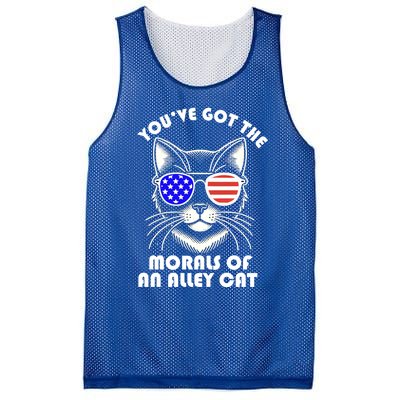 YouVe Got The Morals Of An Alley Cat 4th Of July Trump Funny Gift Mesh Reversible Basketball Jersey Tank