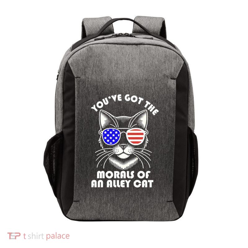 YouVe Got The Morals Of An Alley Cat 4th Of July Trump Funny Gift Vector Backpack