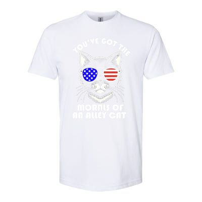 YouVe Got The Morals Of An Alley Cat 4th Of July Trump Funny Gift Softstyle CVC T-Shirt