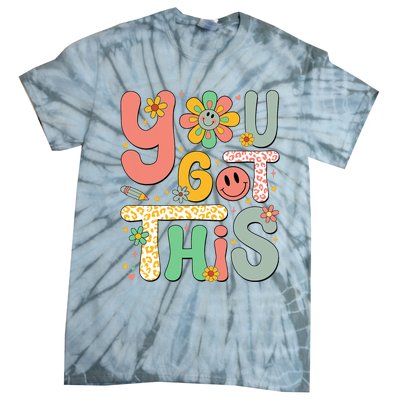 You Got This Testing Day Groovy Motivational Teacher Student Tie-Dye T-Shirt