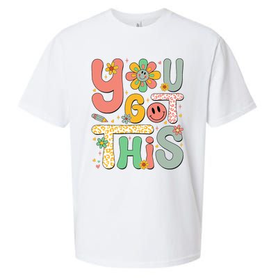 You Got This Testing Day Groovy Motivational Teacher Student Sueded Cloud Jersey T-Shirt