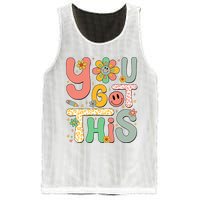 You Got This Testing Day Groovy Motivational Teacher Student Mesh Reversible Basketball Jersey Tank