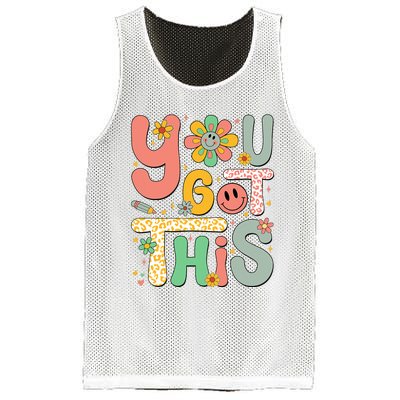 You Got This Testing Day Groovy Motivational Teacher Student Mesh Reversible Basketball Jersey Tank