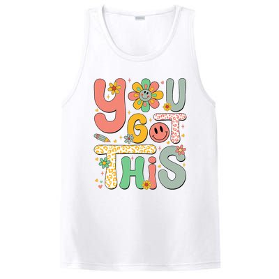 You Got This Testing Day Groovy Motivational Teacher Student PosiCharge Competitor Tank