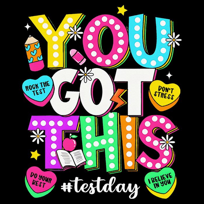 You Got This Test Day Motivational Testing Day Teacher Flat Bill Trucker Hat