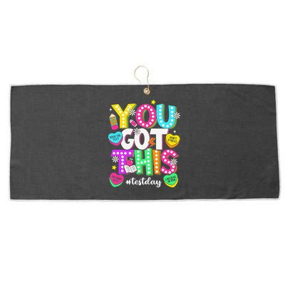 You Got This Test Day Motivational Testing Day Teacher Large Microfiber Waffle Golf Towel