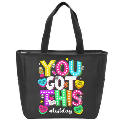 You Got This Test Day Motivational Testing Day Teacher Zip Tote Bag