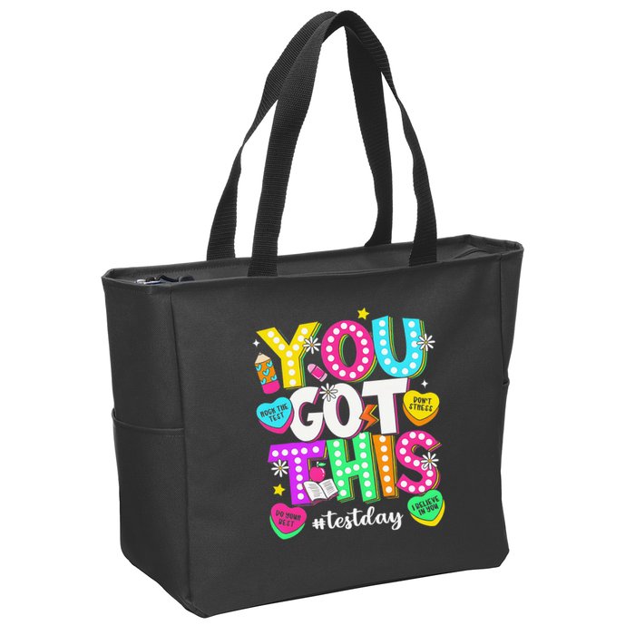 You Got This Test Day Motivational Testing Day Teacher Zip Tote Bag