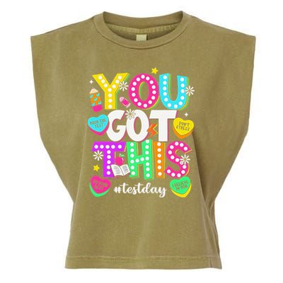 You Got This Test Day Motivational Testing Day Teacher Garment-Dyed Women's Muscle Tee