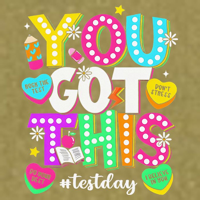 You Got This Test Day Motivational Testing Day Teacher Garment-Dyed Women's Muscle Tee