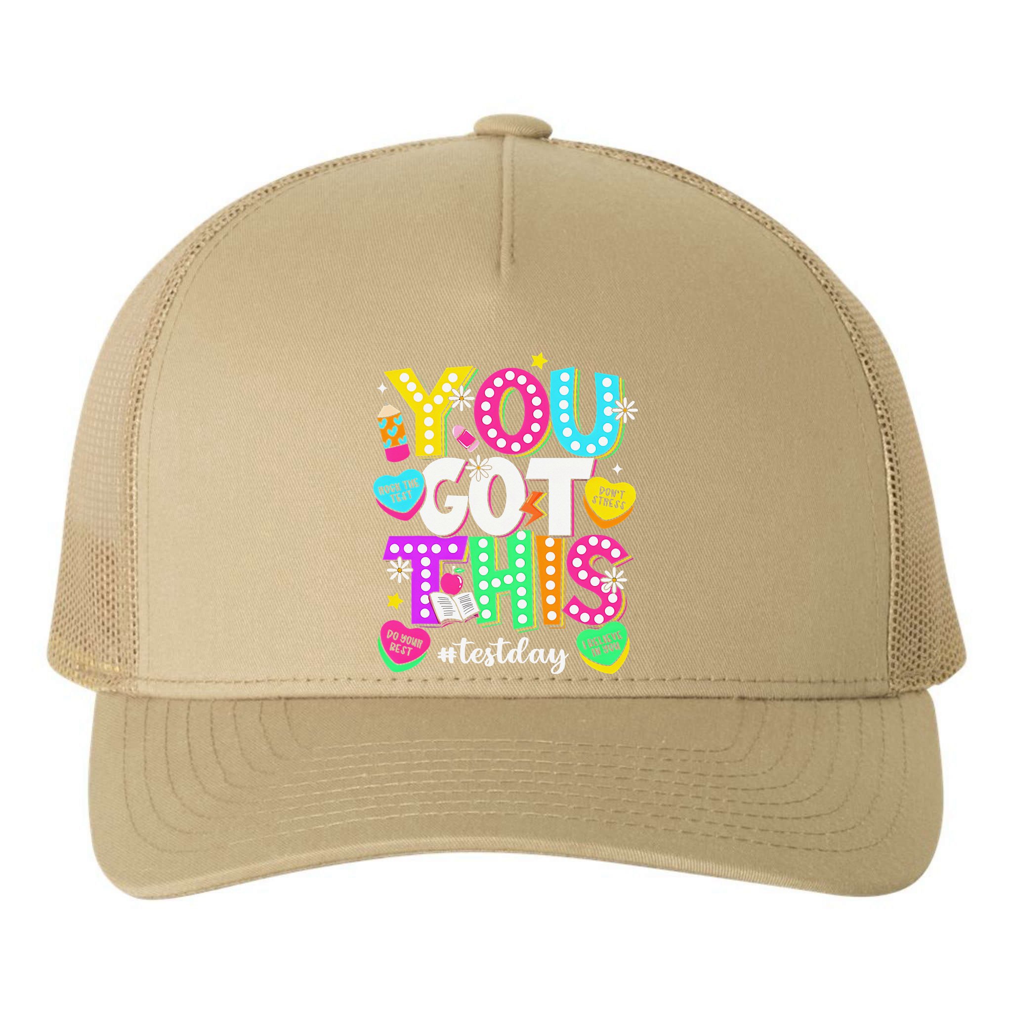 You Got This Test Day Motivational Testing Day Teacher Yupoong Adult 5-Panel Trucker Hat