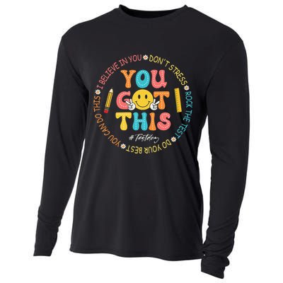 You Got This Don't Stress Rock The Test Day Teacher Cooling Performance Long Sleeve Crew