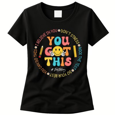 You Got This Don't Stress Rock The Test Day Teacher Womens T-Shirt