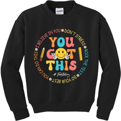 You Got This Don't Stress Rock The Test Day Teacher Kids Sweatshirt