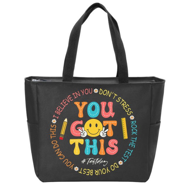 You Got This Don't Stress Rock The Test Day Teacher Zip Tote Bag