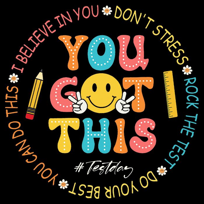 You Got This Don't Stress Rock The Test Day Teacher Zip Tote Bag