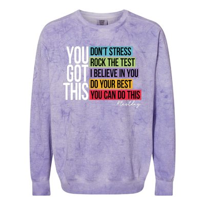 You Got This Don’T Stress Colorblast Crewneck Sweatshirt