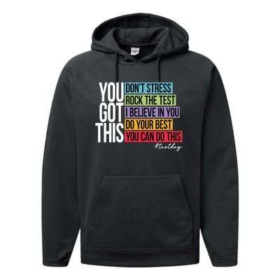 You Got This Don’T Stress Performance Fleece Hoodie