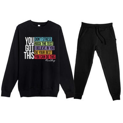 You Got This Don’T Stress Premium Crewneck Sweatsuit Set