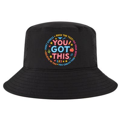 You Got This Rock The Test Do Your Best Don't Stress Cool Comfort Performance Bucket Hat